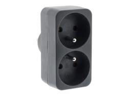 Biplite Murale, 2X16A Gris Zenitech