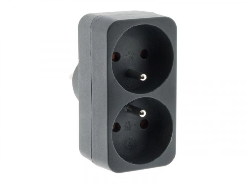 Biplite Murale, 2X16A Gris Zenitech