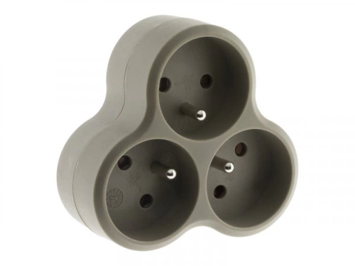 Triplite Filaire, 3 Prises Taupe Inotech