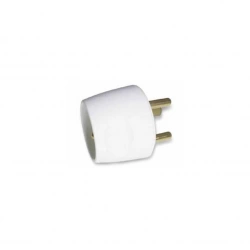 Adaptateur / Transformateur électrique avec terre - Prise Mâle 20A vers prise Femelle 16A - Blanc - Zenitech
