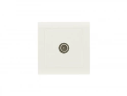 Prise tv saillie, complet Besto, blanc