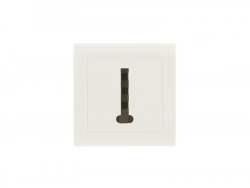 Prise telephone saillie, complet Besto, blanc