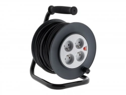 Enrouleur de câble électrique bricolage L.25m H05VV-F 3G1.5, ZENITECH