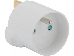 Adaptateur blanc France vers Grande-Bretagne ZENITECH