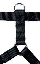 Harnais chien réglable nylon 30/45 cm noir